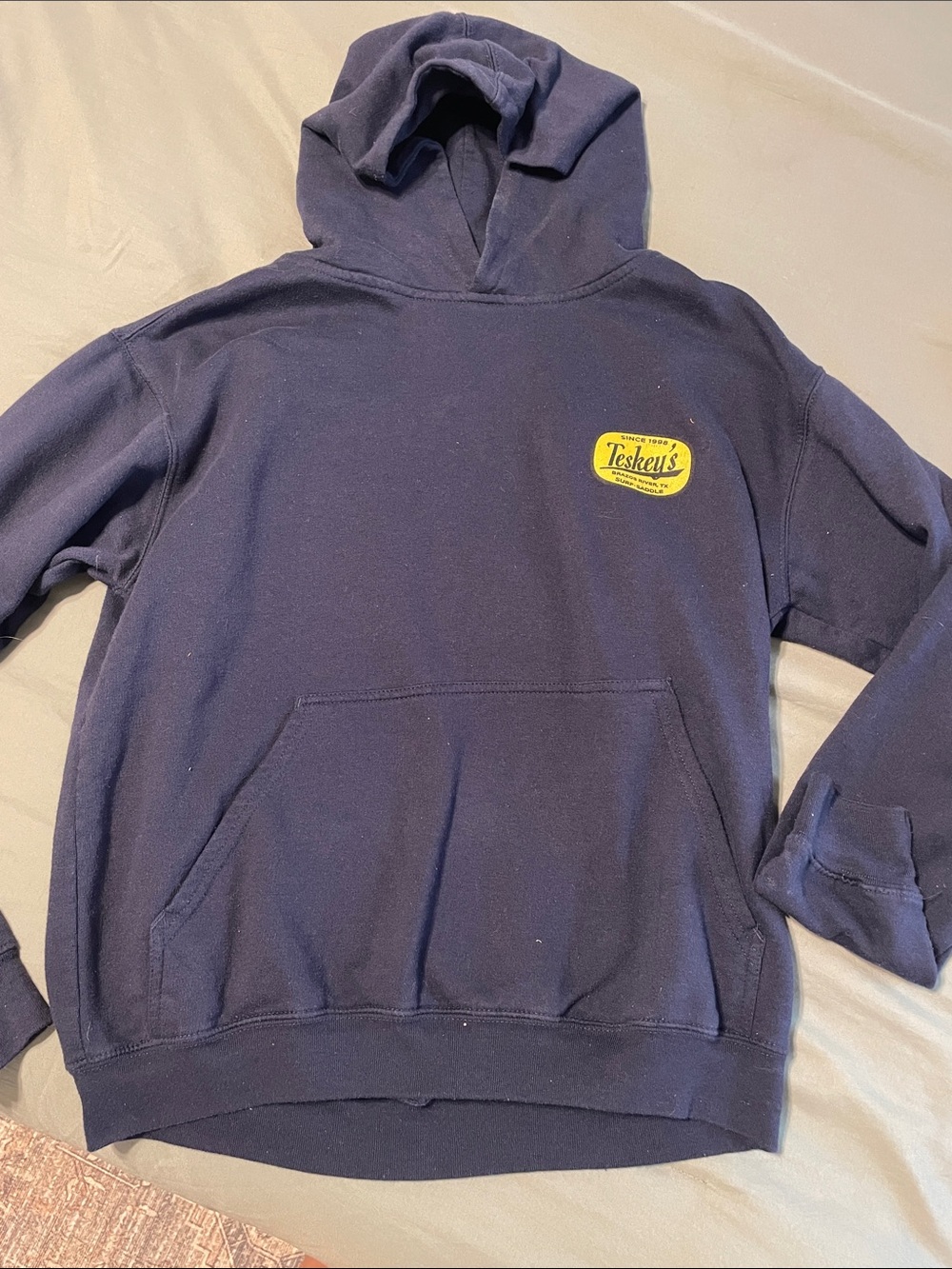 Navy Hooded Pullover Sweatshirt